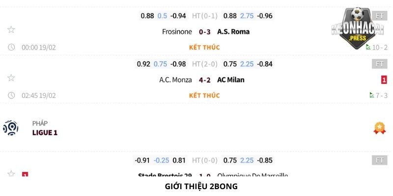 2bong Là Gì? Giới Thiệu Thông Tin Mới Nhất Về Trong Bóng Đá - bản quyền Kèo Nhà Cái 88 Giới thiệu về 2bong