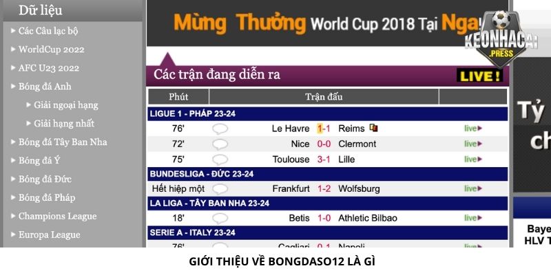 Bongdaso12 Là Gì? Chia Sẻ Thông Tin Mới Nhất - bản quyền Kèo Nhà Cái 88 Giới thiệu về Bongdaso12 là gì